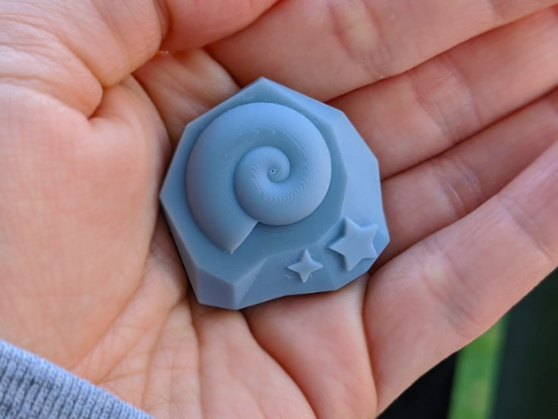 an animal crossing fossil that can fit in the pit of your hand